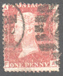 Great Britain Scott 33 Used Plate 174 - FA - Click Image to Close